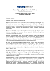 Fjala e mbajtur nga Kryetari i Prezencës së OSBE-së në Konferencën Ndërkombëtare për Teknologjitë e Reja të Votimit