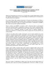 Fjala e mbajtur nga Kryetari i Prezencës së OSBE-së në Shqipëri në takimin e Grupit Ndërkombëtar të Punës për Zgjedhjet, 21 Mars 2018