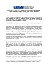 Intervistë e Kryetarit të Prezencës për çështje të medias në Shqipëri, 3 maj 2019