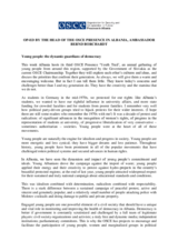 Young people: the dynamic guardians of democracy