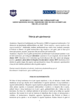 Ftesë për ese: Konferenca V Shkencore Ndërkombëtare Krimi Mjedisor, Siguria Mjedisore dhe Siguria Kombëtare