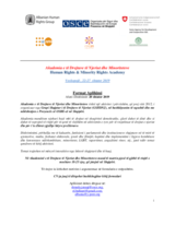 Call for Applications for Participation at the Human Rights and Minorities Academy, Voskopoja 2019