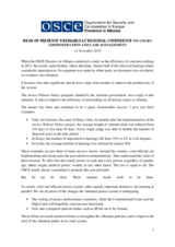 Head of Presence's remarks at regional conference on court adminstration and case management, Tirana, 11 November 2019