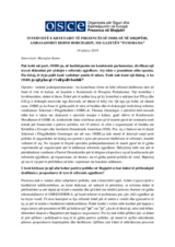 Intervistë e Kryetarit të Prezencës me gazetën "Panorama", 18 nëntor 2019