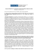 Head of Presence's interview with Albania's public broadcaster RTSH, 9 February 2021