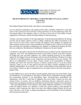 Head of Presence's remarks at roundtable on Local Safety Councils in Albania