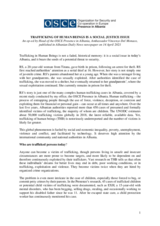Trafficking of human beings is a social justice issue