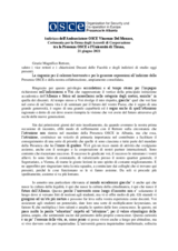 Discorso dell'Ambasciatore Del Monaco alla cerimonia per la firma degli Accordi di Cooperazione tra la Presenza OSCE e l’Università di Tirana, 21 giugno 2021