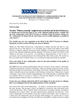 Head of Presence's interview with Albania's public broadcaster RTSH, 27 February 2023