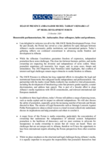 Head of Presence's remarks at 10th annual Media Development Forum