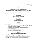 Law on the Prosecutor