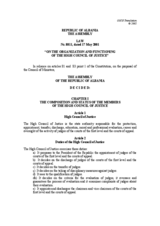 Law on the High Council of Justice