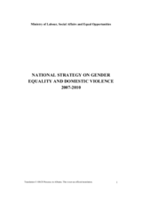 National Strategy on Gender and Against Domestic Violence