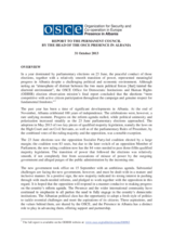 Report to the Permanent Council by the Head of the OSCE Presence in Albania 