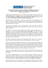 Remarks by the Acting Head of Presence at a graduation ceremony of Magistrate School, Tirana, 5 October 2015