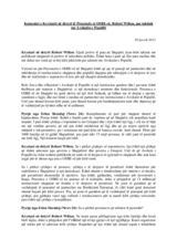 Komentet për median të Kryetarit në detyrë të Prezencës së OSBE-së pas takimit me Avokatin e Popullit