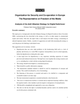 Analysis of the draft Albanian Strategy for Digital Switchover