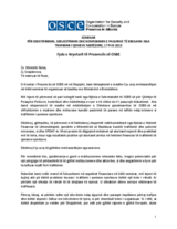 Fjala e mbajtur nga Kryetari i Prezencës së OSBE-së në Seminarin për Anti-trafikimin, 17 Prill 2013