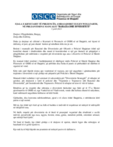 Fjala e Kryetarit të Prezencës në prezantimin e një manuali për barazinë dhe diversitetin për Policinë e Shtetit Shqiptar