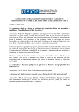 Komentet e Kryetarit të Prezencës pas një takimi me kryetarin e Partisë Socialiste, 23 janar 2013