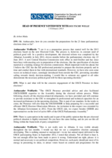 Head of Presence's interview with Deutsche Welle, 1 February 2013