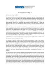 Head of Presence's Op-Ed on Human Rights Day 2012