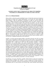 Raporti i Kreut të Prezencës në Këshillin e Përhershëm të OSBE-së, 20 shtator 2012