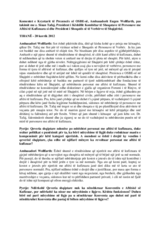Komentet e Kryetarit të Prezencës së OSBE-së, Ambasadorit Eugen Wollfarth, pas takimit me z. Sinan Tafaj, President i Këshillit Kombëtar të Shoqatave të Personave me Aftësi të Kufizuara si dhe President i Shoqatës së të Verbërve të Shqipërisë