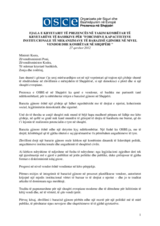 Fjala e Kryetarit të Prezencës në një takim kombëtar të kryetarëve të bashkive për barazinë gjinore, 27 qershor 2012