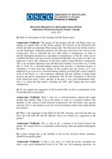 Head of Presence's remarks following meeting with Socialist Party Chair, 9 July 2012