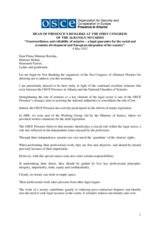Head of Presence's remarks at the first congress of Albania's notaries, 4 May 2012 