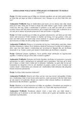 Përgjigjet e Kryetarit të Prezencës për median lidhur me çështje aktuale