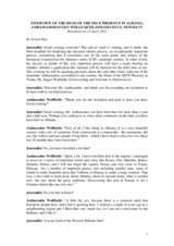 Head of Presence's interview with News 24 TV, 12 April 2012