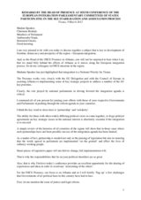 Remarks by Head of Presence at a conference of the region’s parliamentary committees on European integration, 9 March 2012