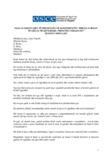 Fjala e Kryetarit të Prezencës në mbyllje të konferencës për rritjen e rolit të grave në qeverisje, 9 nëntor 2011