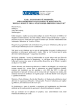 Fjala e Kryetarit të Prezencës në Konferencën "Rritja e rolit të gruas në qeverisje: Premtim i mbajtur?", 8 Nëntor 2011
