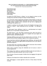 Head of Presence remarks at a cross border meeting on anti-trafficking issues with Kosovo/UNMIK