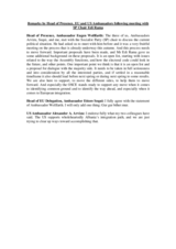 Remarks by Head of Presence, EU and US Ambassadors following meeting with Socialist Party Chair Edi Rama, 5 October 2011