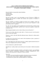 Fjala e Kryetarit të Prezencës në Konferencën e Kryetarëve të Njësive të Qeverisë Vendore, 28 Shtator 2011 