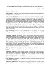 Intervistë e Kryetarit të Prezencës me "Top Channel", 27 shtator 2011