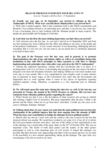 Interview with the Head of Presence, Ambassador Eugen Wollfarth, Ora News TV, 15 September 2011 