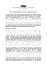 Report by the Head of the Presence in Albania to the OSCE Permanent Council, 8 September 2011