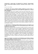 Intervistë e Kryetarit të Prezencës me gazetën "Albanian Daily News", 6 maj 2011