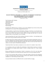 Remarks by Head of Presence, Ambassador Eugen Wollfarth, at an event at Vlora University, 18 April 2011