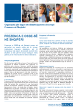 Factsheet of the OSCE Presence in Albania (sq)