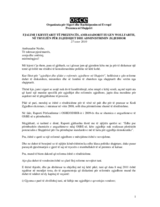 Remarks by the Head of Presence, Ambassador Eugen Wollfarth, at a roundtable on electoral issues, 27 October 2010 (sq)