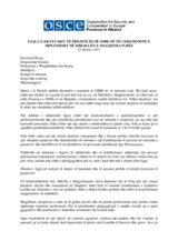 Fjala e Kryetarit të Prezencës në ceremoninë e diplomimit në Shkollën e Magjistraturës, 22 Dhjetor 2011