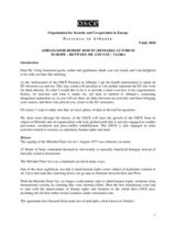 Address by the Head of Presence at the forum 'Europe - between me and you', 9 July 2010