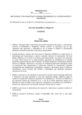 Draft law on experimental digital broadcasting in Albania (sq)