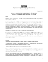 Address by the Head of Presence at the forum 'Europe - between me and you', 9 July 2010 (sq)